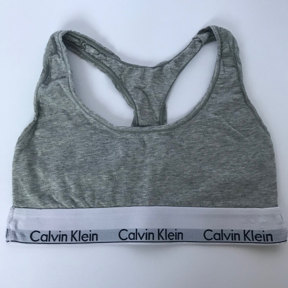Calvin Klein Modern Cotton Grey Sports Bra